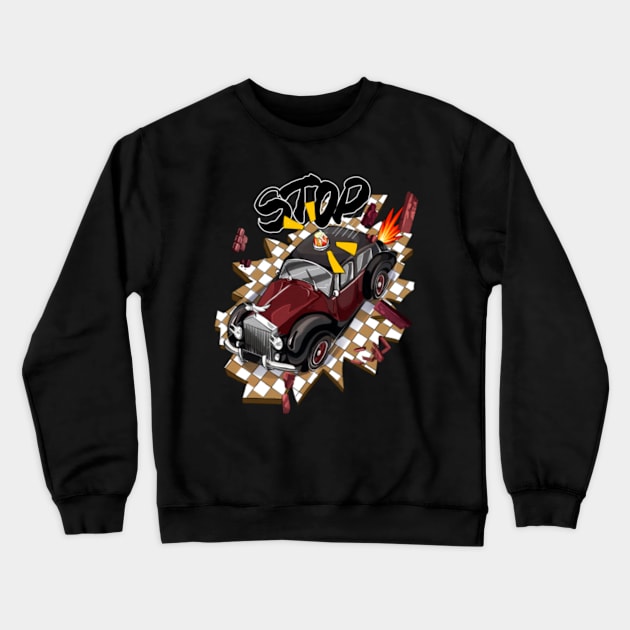 Stop cars Crewneck Sweatshirt by Mob0